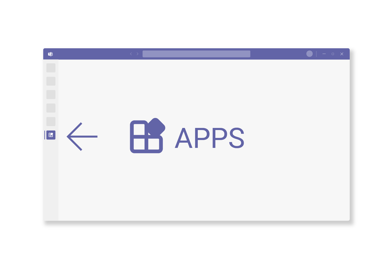 Find de 3 prikker i teams i venstre-bar eller klik på Apps ikonet